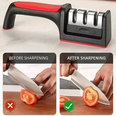 3-Segment Stainless Steel Kitchen Knife Sharpene