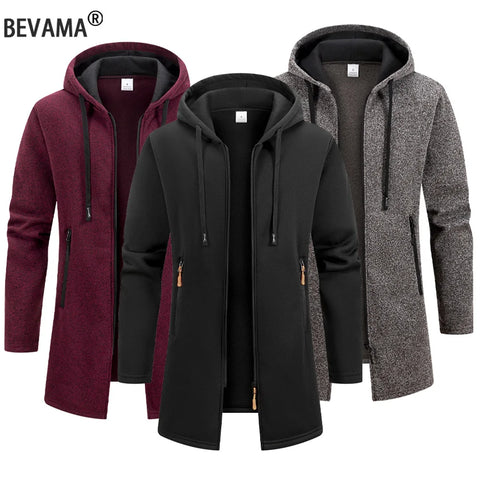 Men’s Oversized Streetwear Zipper Hoodie – Warm Winter Outdoor Sweatshirt Jacket