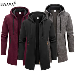 Men’s Oversized Streetwear Zipper Hoodie – Warm Winter Outdoor Sweatshirt Jacket
