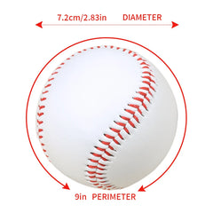 12PCS Baseball/Softball Training Balls – 9" Outdoor Practice Set