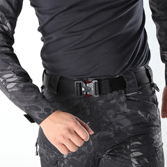 Unisex Tactical Nylon Belt with Quick Release Buckle