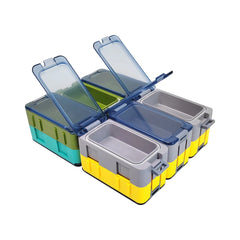 15pcs Portable Fishing Tackle Storage Boxes – Mini Lure & Hook Organizer Set