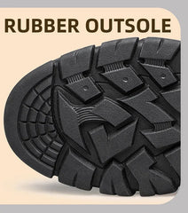 LETCOMFIT Men’s Slip-On Leather Loafers – Anti-Skid All-Season Shoes