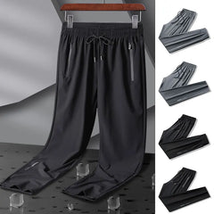 Men’s Reflective Quick-Dry Running Pants – Lightweight Summer Jogging & Hiking Trousers