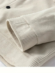 2025 Men’s Autumn Corduroy Lapel Jacket – Japanese Style Loose Trendy Coat