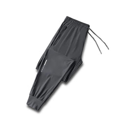 Men’s Ice Silk Quick-Dry Pants – Lightweight, Elastic, and Breathable Summer Trousers