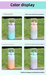 2000ml Large Capacity Gradient Water Bottle – Outdoor Sports & Fitness