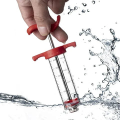 BBQ Meat Injector Syringe – Stainless Steel Marinade Flavor Injector for Turkey, Chicken & Grilling
