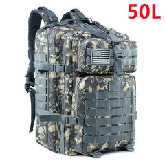 30L/50L Tactical Backpack – MOLLE Outdoor Hiking & Hunting Travel Bag