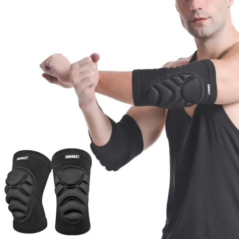 Compression Elbow Pads – Sports Protector Braces (1 Pair)