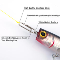 50-Pcs Stainless Steel Fishing Snap Clips
