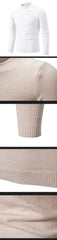 Men’s Autumn Mock Turtleneck Knit Sweater
