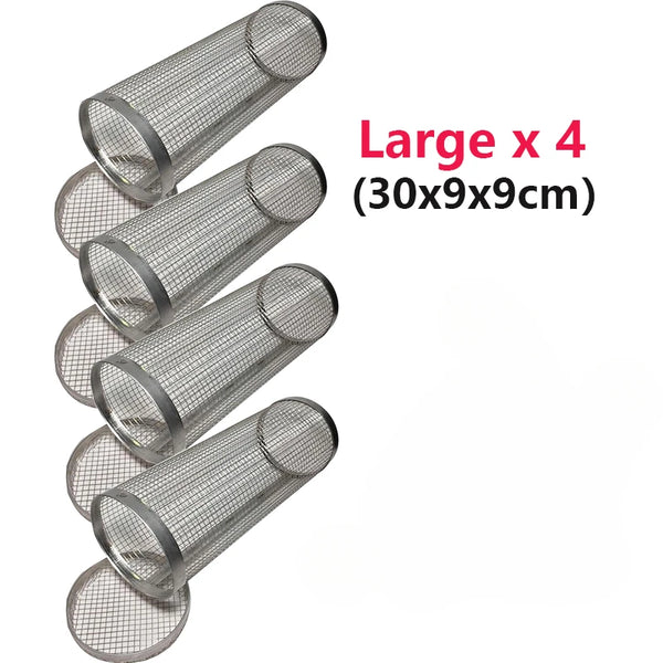 Outdoor Rolling Grill Basket – Round BBQ Cage for Camping & Picnic Cooking