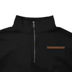 Men’s Heavy Fleece Half-Zip Stand Collar Sweater