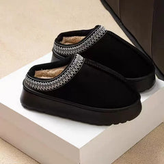 2025 Platform Fluffy Slippers – Unisex Winter Plush