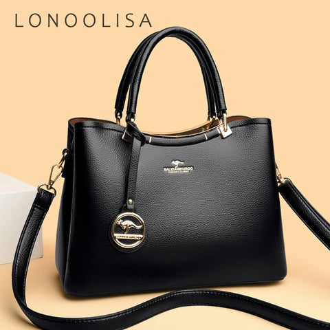 Kangaroo Women’s Large Capacity PU Shoulder Bag