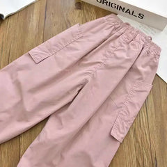 Kids Cargo Joggers – Light Breathable Casual Pants for Autumn & Summer