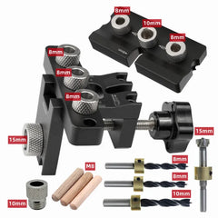 3-in-1 Precision Doweling Jig – Wood Hole Drilling Guide