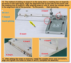 YOMO 3-in-1 Furniture Dowelling & Drill Locator Jig