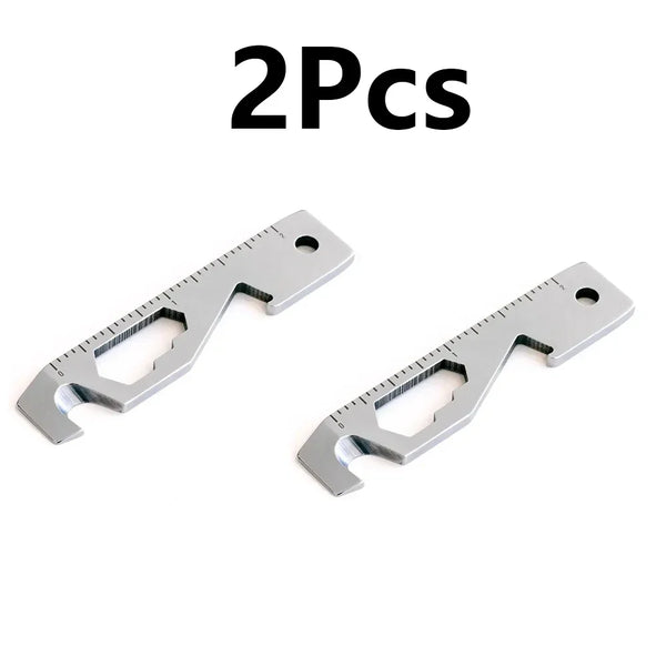 10-in-1 EDC Pocket Survival Tool – Multifunctional Camping Keychain Gadget