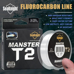 SeaKnight MANSTER T2 Fluorocarbon Fishing Line – 100M