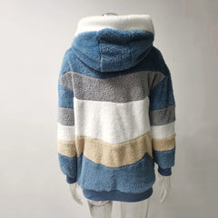 Women’s Oversized Plush Hooded Jacket