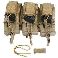 Tactical Triple Mag Holder – Open-Top MOLLE Magazine Pouch for M4/M16/AK