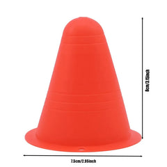 10PCS Training Cones Set – Soft Sports Marker for Soccer, Skating, and Fitness Drills
