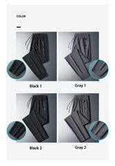Men’s Quick-Dry Running Pants – Zipper Fitness Trousers