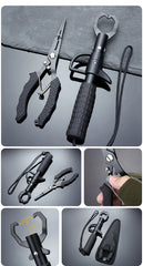 Shawto Aluminum Alloy Fishing Gripper – Professional Lip Grabber & Fish Control Pliers Tool