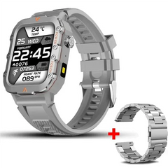 2025 Military Smartwatch 1.73″ – Outdoor Sports Watch with Flashlight