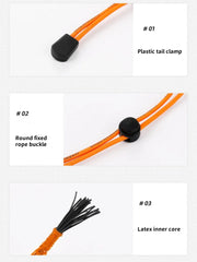 Outdoor Backpack Elastic Rope Buckle – Hiking Pole Fixing Strap & Camping Tie Cord