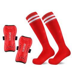 Loogdeel 2-Pair Kids’ Soccer Shin Guards with Socks – Youth Protective Gear