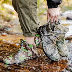Men’s Camouflage Waterproof Fleece-Lined Rain Boots – Warm Garden Gumboots 2025