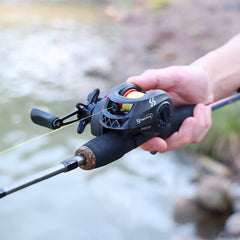 Sougayilang Baitcasting Fishing Rod & Reel Combo Kit – 5-Section Rod with Aluminum Spool Reel for Freshwater Bass Fishing