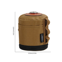 Camping Gas Can Protective Cover – Cotton Linen Anti-Fall Fuel Cylinder Storage Sleeve