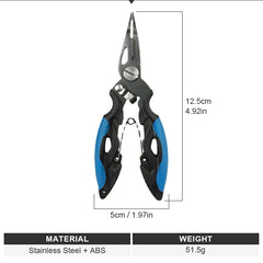 Shawto Aluminum Alloy Fishing Gripper – Professional Lip Grabber & Fish Control Pliers Tool