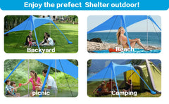 Ultralight Pop-Up Camping Tent – Windproof UV Sun Shade Canopy for Beach, Fishing & Picnics