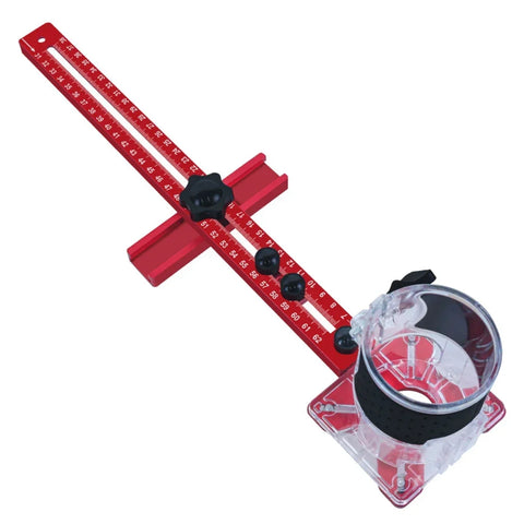 3-in-1 Router Groove & Circle Cutting Jig – Adjustable Aluminum Woodworking Bracket