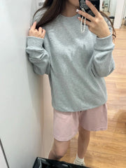 Women’s Classic Letter Sweatshirt – Casual Loose O-Neck Pullover Hoodie