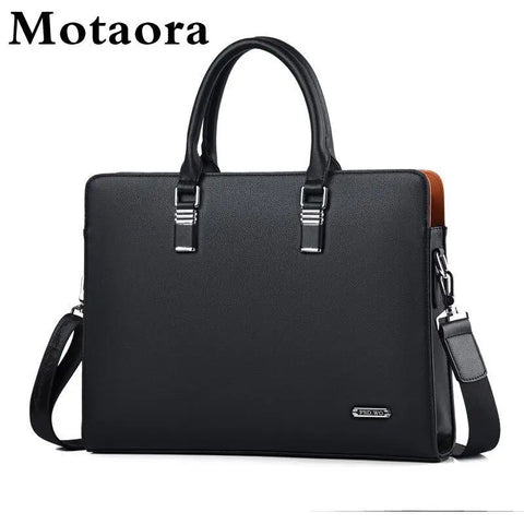 MOTAORA Genuine Leather Laptop Briefcase (14–15.6")