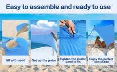 Ultralight Pop-Up Camping Tent – Windproof UV Sun Shade Canopy for Beach, Fishing & Picnics