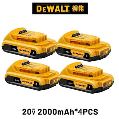 DeWALT 20V MAX Battery Pack – 2Ah/5Ah/6Ah + Charger (Compatible with FlexVolt & DCB Series)