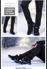 Men’s Winter Snow Shoes – Warm Leather Non-Slip Sneakers