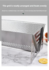 304 Stainless Steel Portable BBQ Grill – Foldable Camping Kit