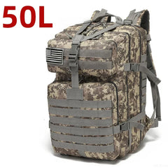 25L/50L Tactical Waterproof Outdoor Backpack – Trekking, Fishing, Hunting, Camping, Hiking