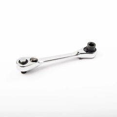 Mini Double-Ended 1/4" Ratchet Wrench – 72-Tooth Quick Socket Tool