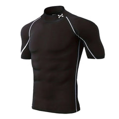 Men’s Quick-Dry Compression T-Shirt – Short Sleeve Elastic Sports Top S-3XL