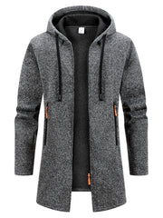 Men’s Oversized Streetwear Zipper Hoodie – Warm Winter Outdoor Sweatshirt Jacket