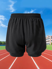 Men’s 2-in-1 Running Shorts – Quick Dry Double Layer Gym Shorts